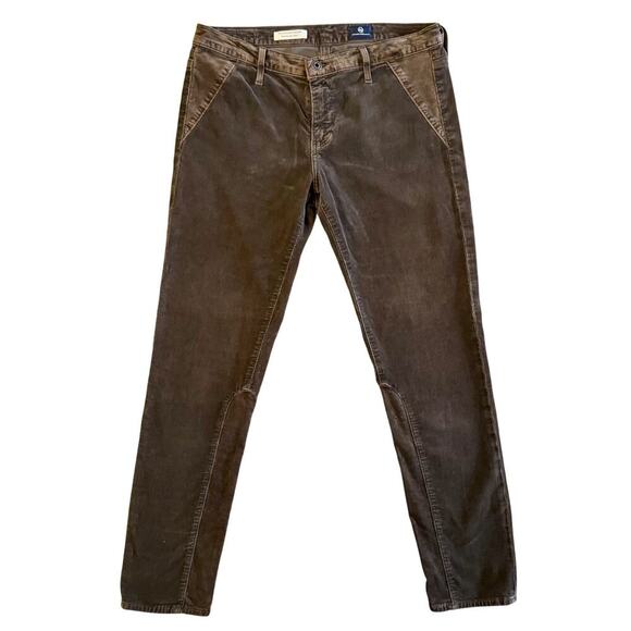 AG Adriano Goldschmied Corduroy Pants Womens 29 Brown Stevie Jodhpur Ankle 1157 - Picture 1 of 16